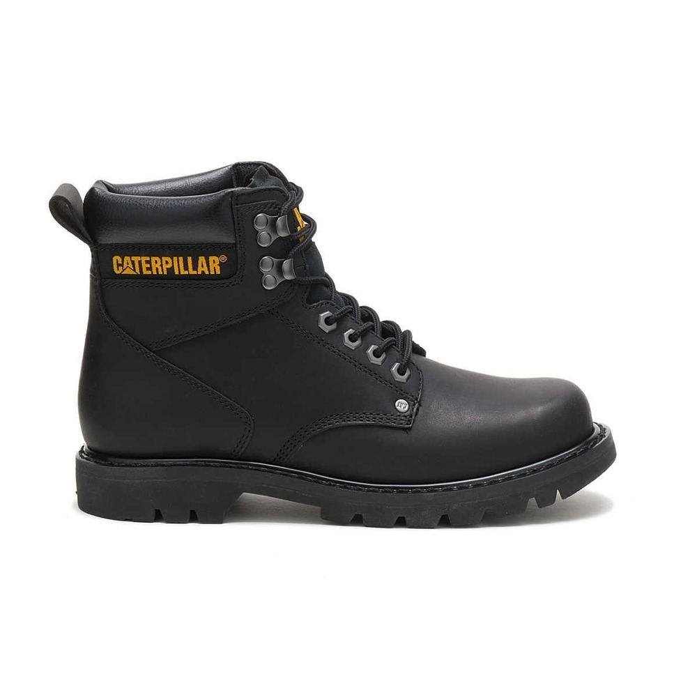 Caterpillar® (Men's 9‎ WIDE) CAT Second Shift™ SR EH 6" Steel Toe Boot in Black